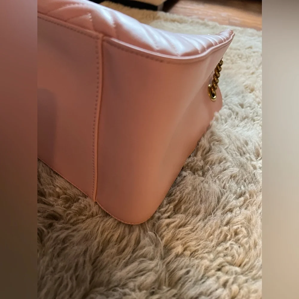 Authentic Gucci Marmont Apollo Chevron Tote Shoulder Crossbody Bag - Picture 8 of 15